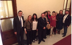 La Direzione Generale con i ragazzi e i professori dell’Istituto Tecnico Statale Francesco Viganò di Merate (Lecco)